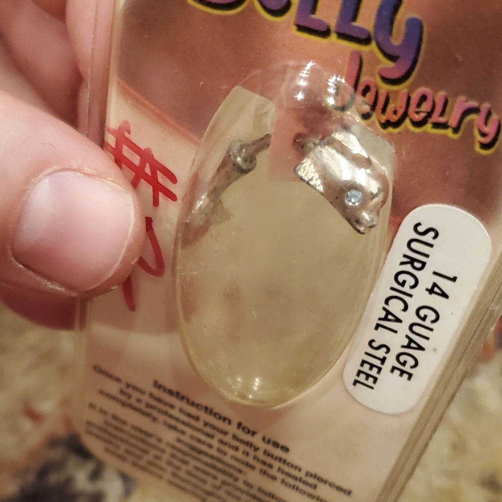 14 Gauge Stainless Steel belly button dolphin ring piercing 1pc